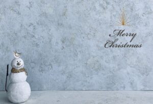 クリスマス・シック雪だるま